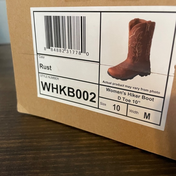 Twisted X Women’s hiker Boots D toe 10” RUST Size 10 - Picture 3 of 9